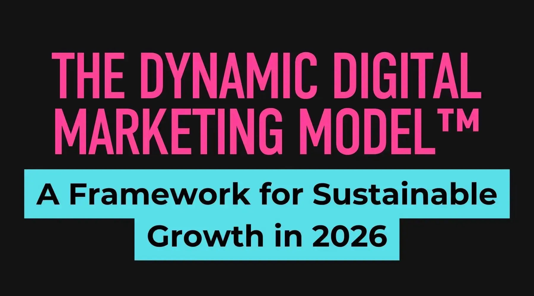 Dynamic Digital Marketing Model showing SEO social media email advertising strategy and analytics integration