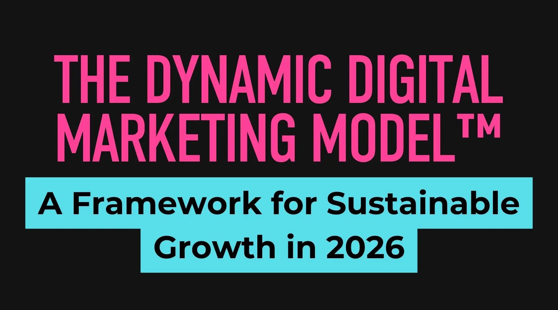 Dynamic Digital Marketing Model showing SEO social media email advertising strategy and analytics integration
