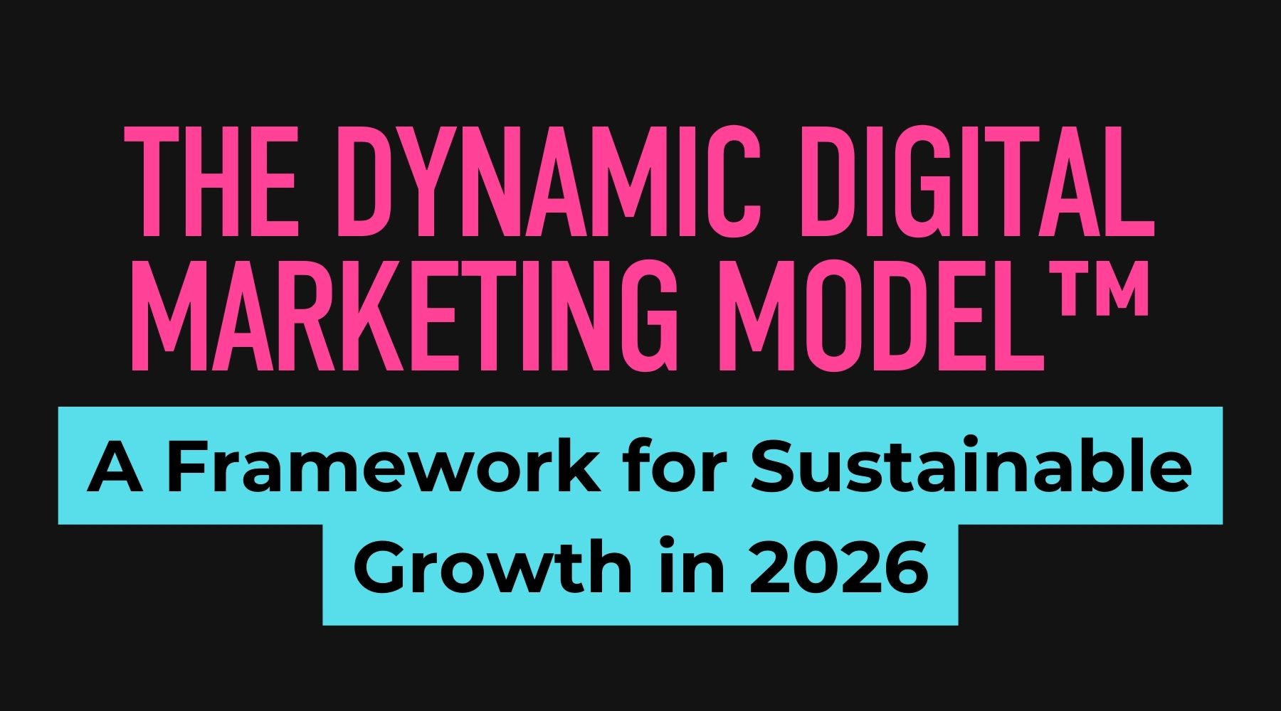 Dynamic Digital Marketing Model showing SEO social media email advertising strategy and analytics integration