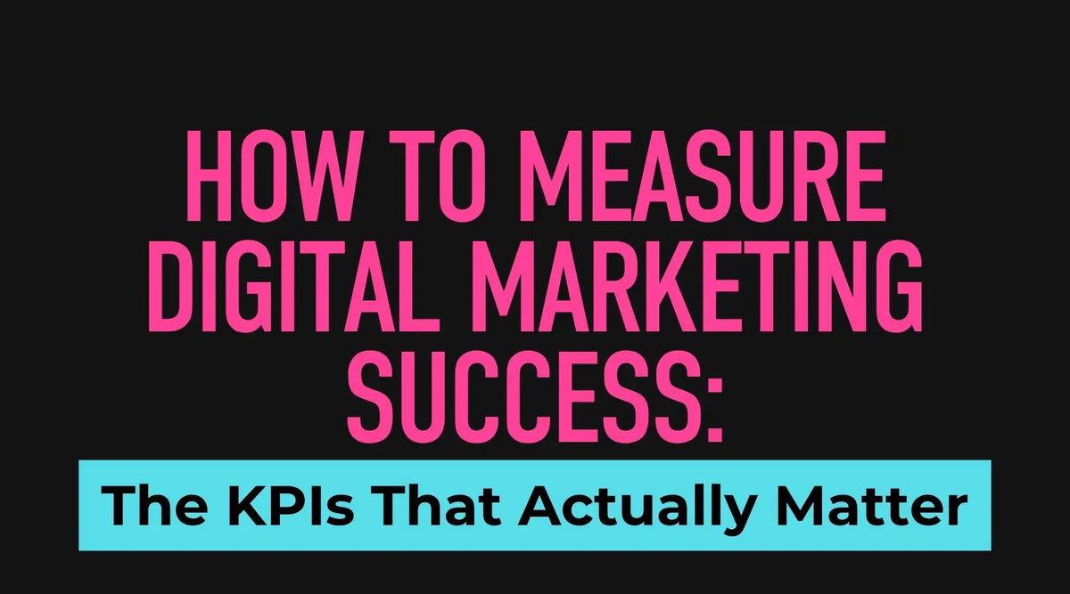 Digital marketing KPI dashboard showing website traffic, leads, conversions and ROI